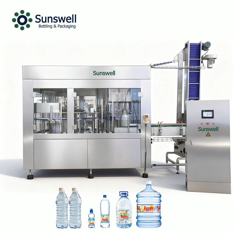 Industrial Turnkey Water Filling Machine Line for PET Bottle Drinking Water