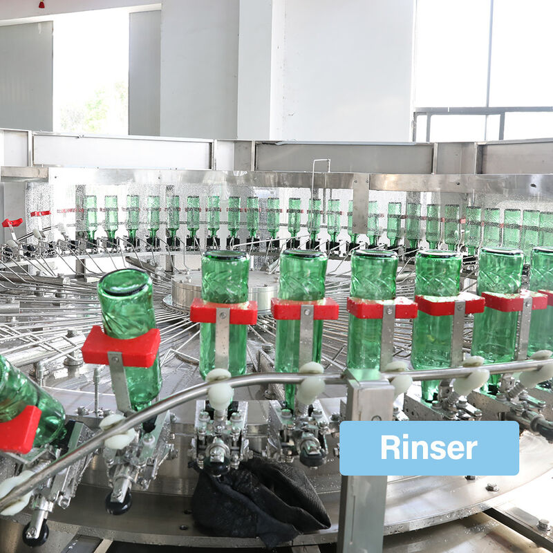 Automatic Glass Bottle Beer 3-in-1 Bottling Machine Washing Filling Sealing Integrated Equipment