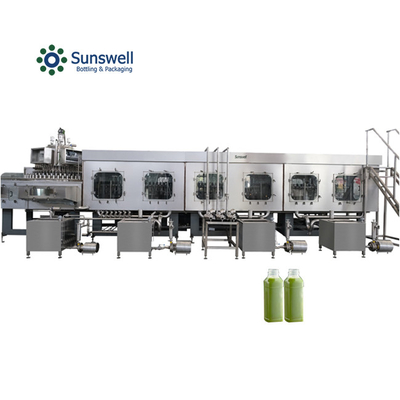 Füllmaschine für heiße Säfte und Verpackung 5 in 1 Drehmaschine Super-Clean Fruchtstück Peristaltische Pump Filler