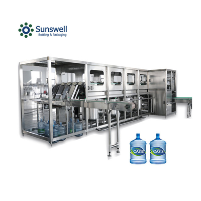 Hochgenauigkeit 5 Gallonen reines Wasser Produktionslinie reines Wasser 20L Waschen Füllung Kappe 3 in 1 Monoblock