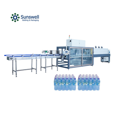 Glasflasche Wein Wärmetunnel Schrumpfverpackungsmaschine PE Film Schrumpfverpackungsmaschine für kleine Flaschen Mineralwasser