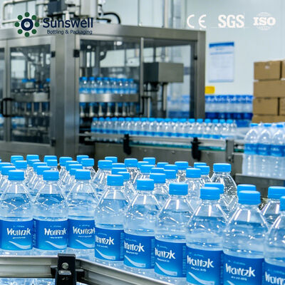 Vollautomatische 24000 BPH 500ml PET-Flaschen Mineralwasser-Produktionslinie