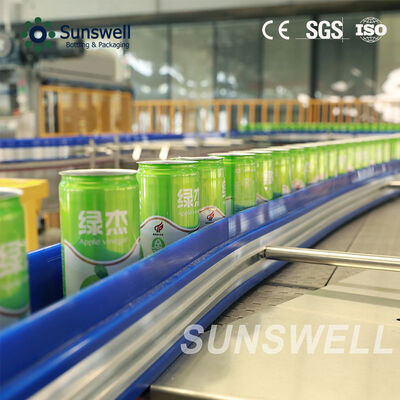 200ml CSD Dosenabfüllanlage 18000 Dosen pro Stunde Getränkedosenmaschine