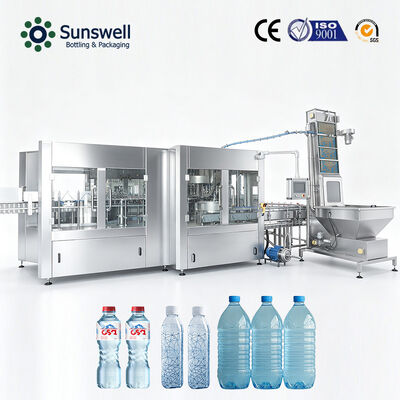 Hochgeschwindigkeits-Abfüllanlage für Mineralwasser mit 24000 bph und 500 ml, komplette Wasserfüllausrüstung